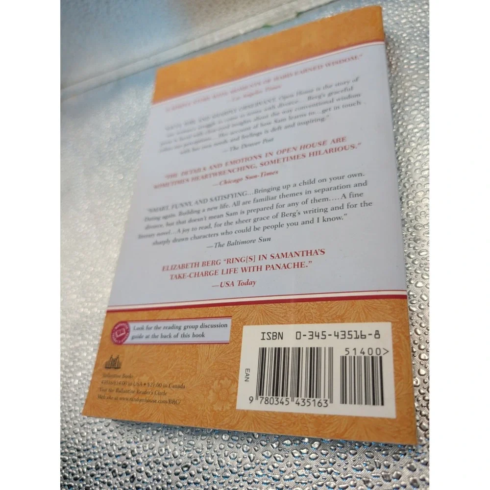 Open House : A Novel by Elizabeth Berg (2001, Trade Paperback, Reprint)